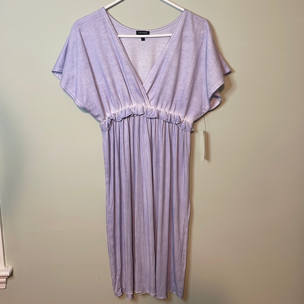 NWT Liz & Sarp V neck Dress Size Small